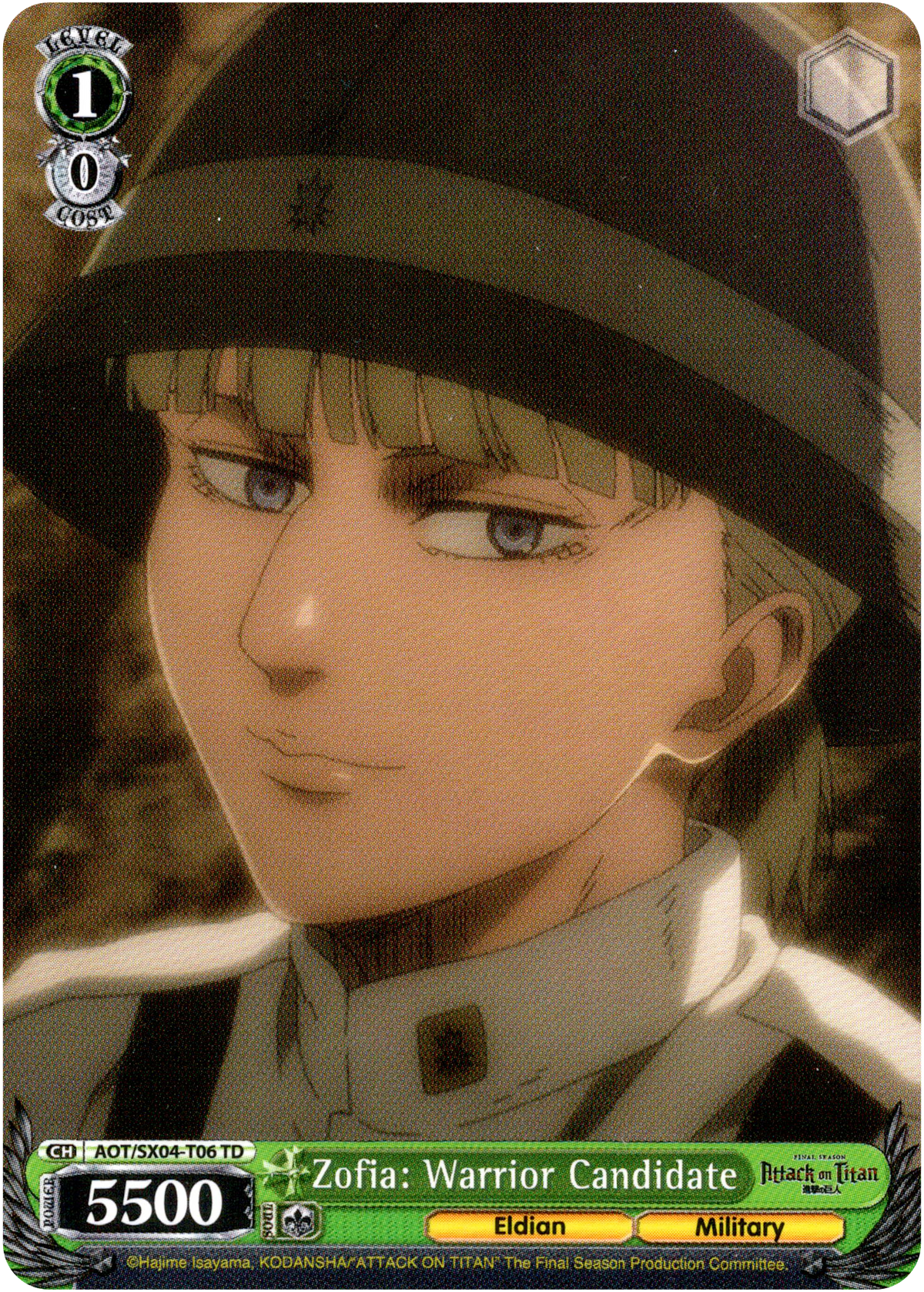 Zofia: Warrior Candidate - AOT/SX04-T06 TD - Card Cavern