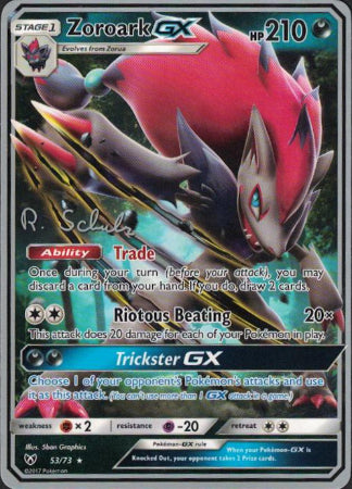 pokemon world championship cards value Zoroark GX - 53/73