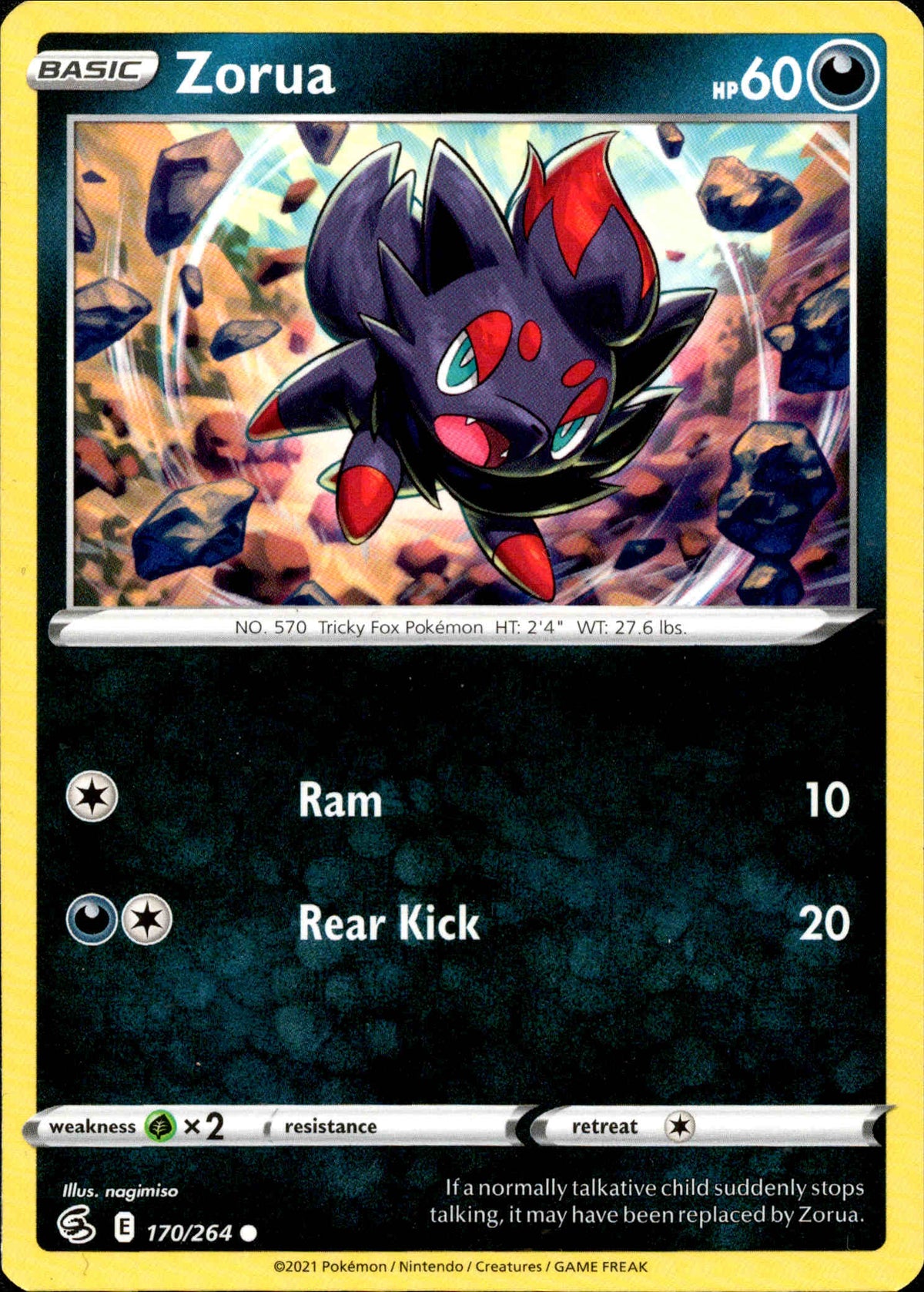 Zorua - 170/264 - Fusion Strike - Card Cavern