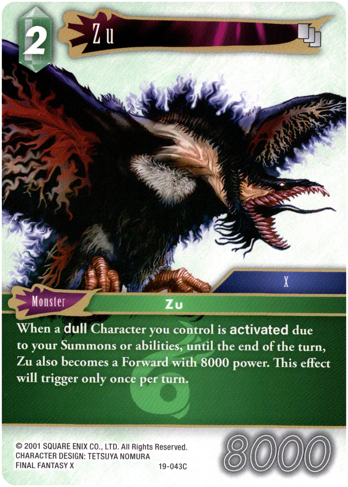 Zu - 19-043C - From Nightmares - Card Cavern