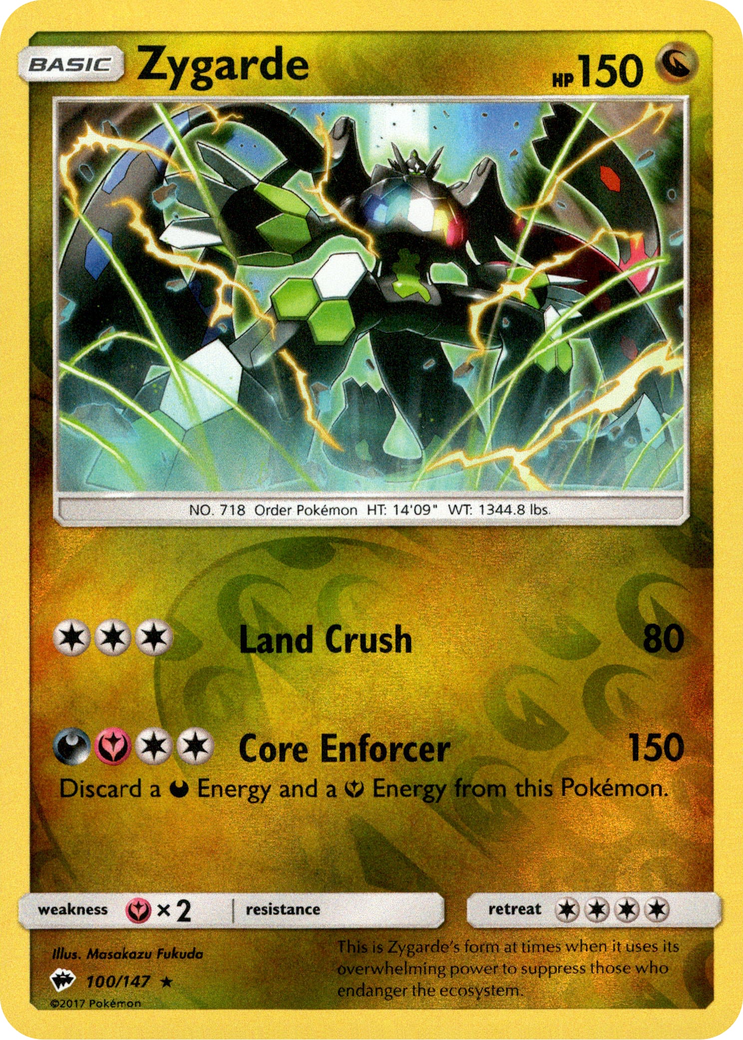 Zygarde - 100/147 - Burning Shadows - Reverse Holo - Card Cavern
