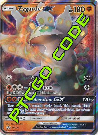 Shiny Zygarde GX SM122 PTCGO Code Card Cavern Trading Cards, LLC Shiny Zygarde GX SM122 PTCGO Code Card Cavern Trading Cards, LLC