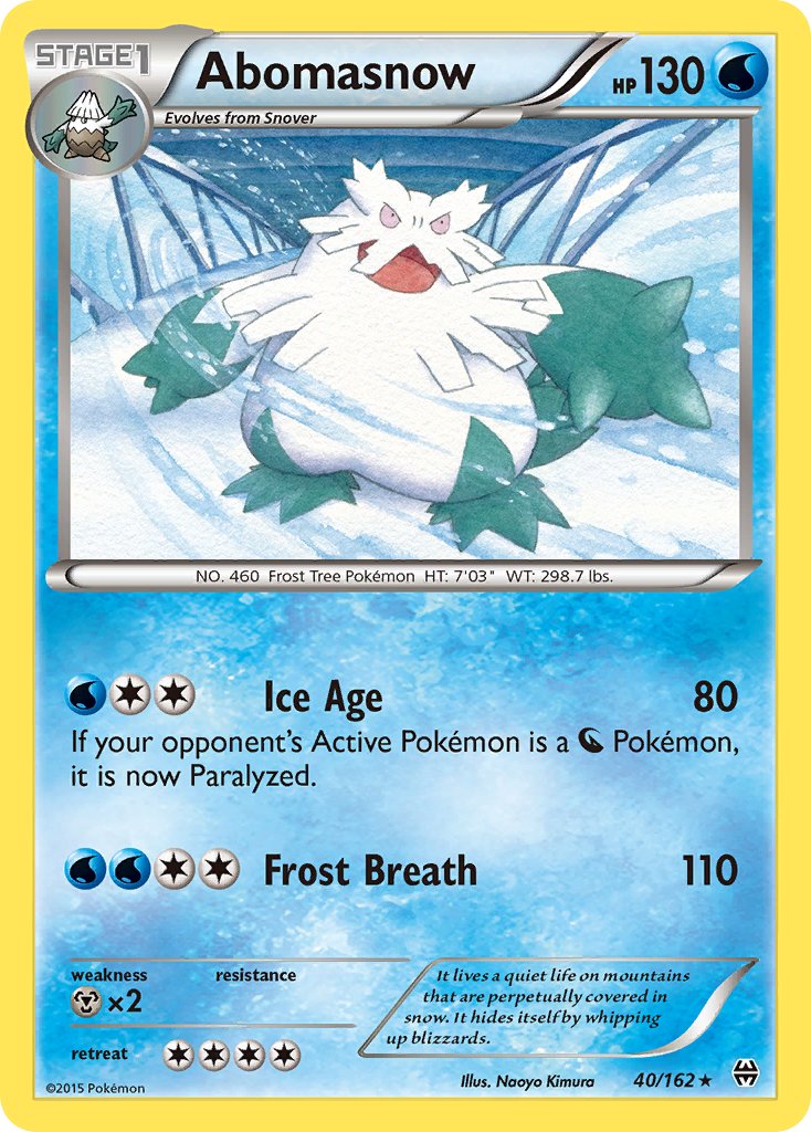 Abomasnow - 40/162 - BREAKthrough - Card Cavern