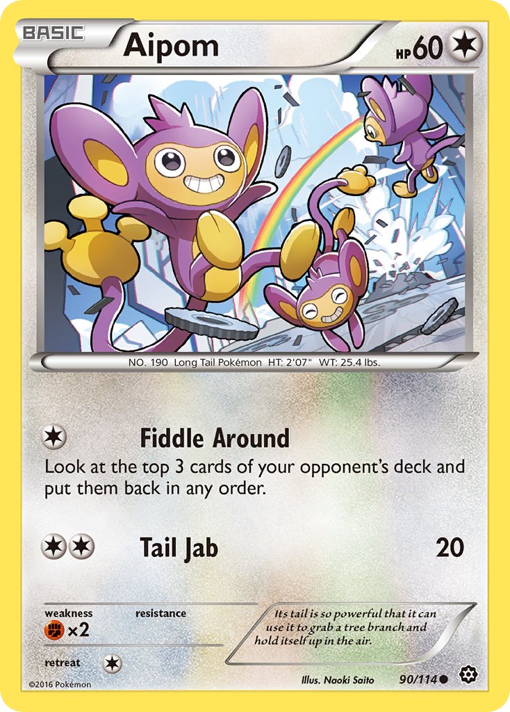 Aipom - 90/114 - Steam Siege - Card Cavern