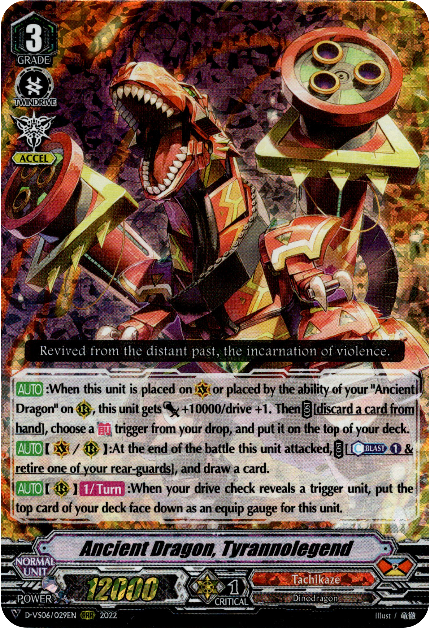 Ancient Dragon, Tyrannolegend - D-VS06/029EN - V Clan Collection Vol.6 - Foil - Card Cavern
