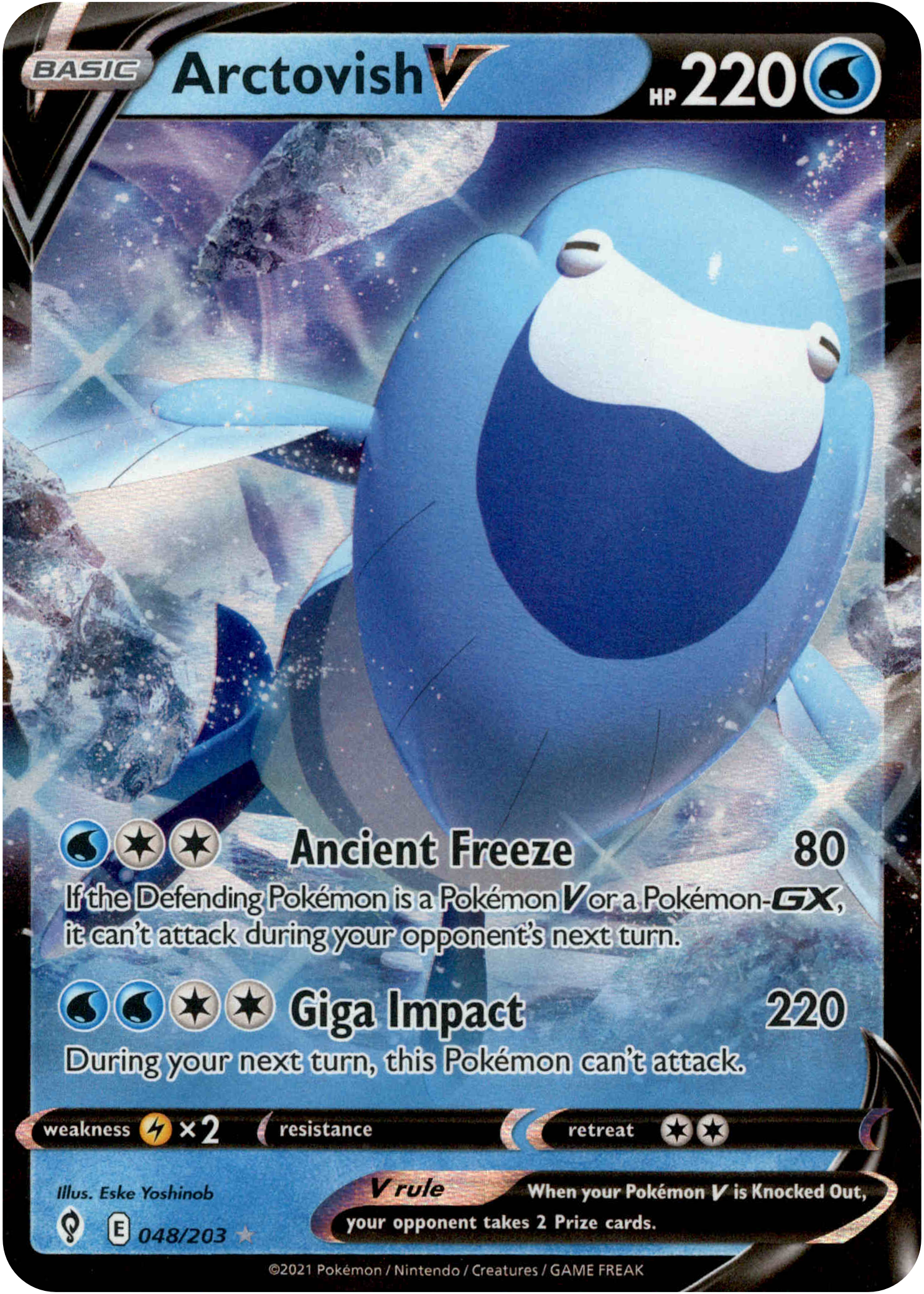 Arctovish V - 048/203 - Evolving Skies - Holo - Card Cavern