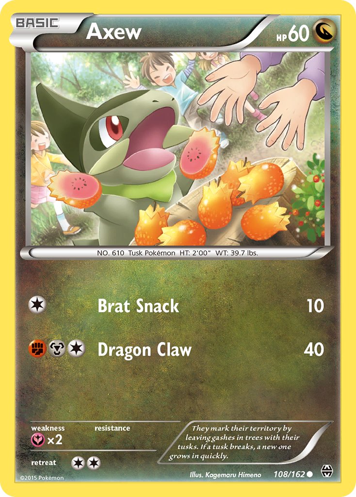Axew - 108/162 - BREAKthrough - Card Cavern