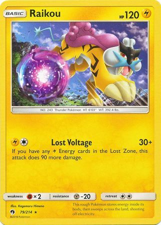 Raikou - 79/214 (SM Lost Thunder)/214 - Holofoil Deck Exclusives