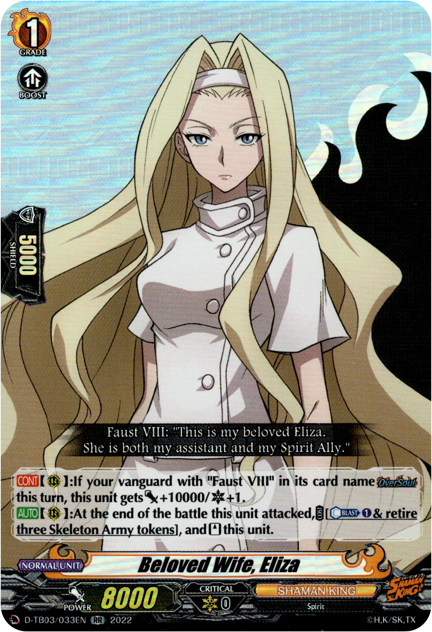 Beloved Wife, Eliza - D-TB03/033EN - Shaman King - Card Cavern