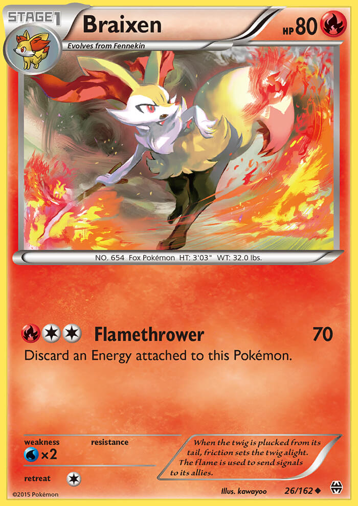 Braixen - 26/162 - BREAKthrough - Card Cavern