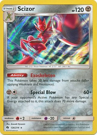 Scizor - 126/214 - Lost Thunder - Holo - Card Cavern