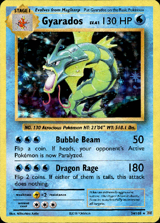 Gyarados - 34/108 - Evolutions - Card Cavern