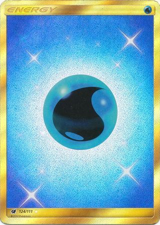 Water Energy Secret Rare - 124/111 - Crimson Invasion - Holo - Card Cavern
