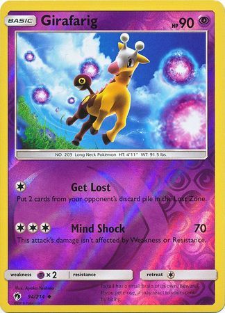 Girafarig - 94/214 - Lost Thunder - Reverse Holo - Card Cavern