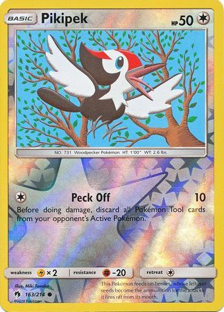 Pikipek - 163/214 - Lost Thunder - Reverse Holo Pikipek - 163/214 - Lost Thunder - Reverse Holo