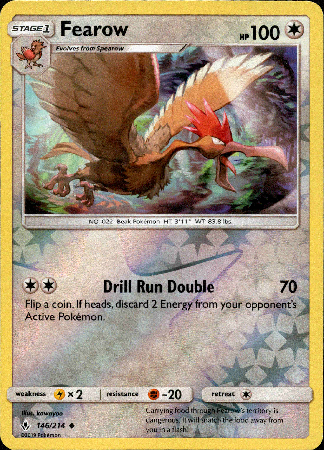 Fearow - 146/214 - Unbroken Bonds - Reverse Holo - Card Cavern