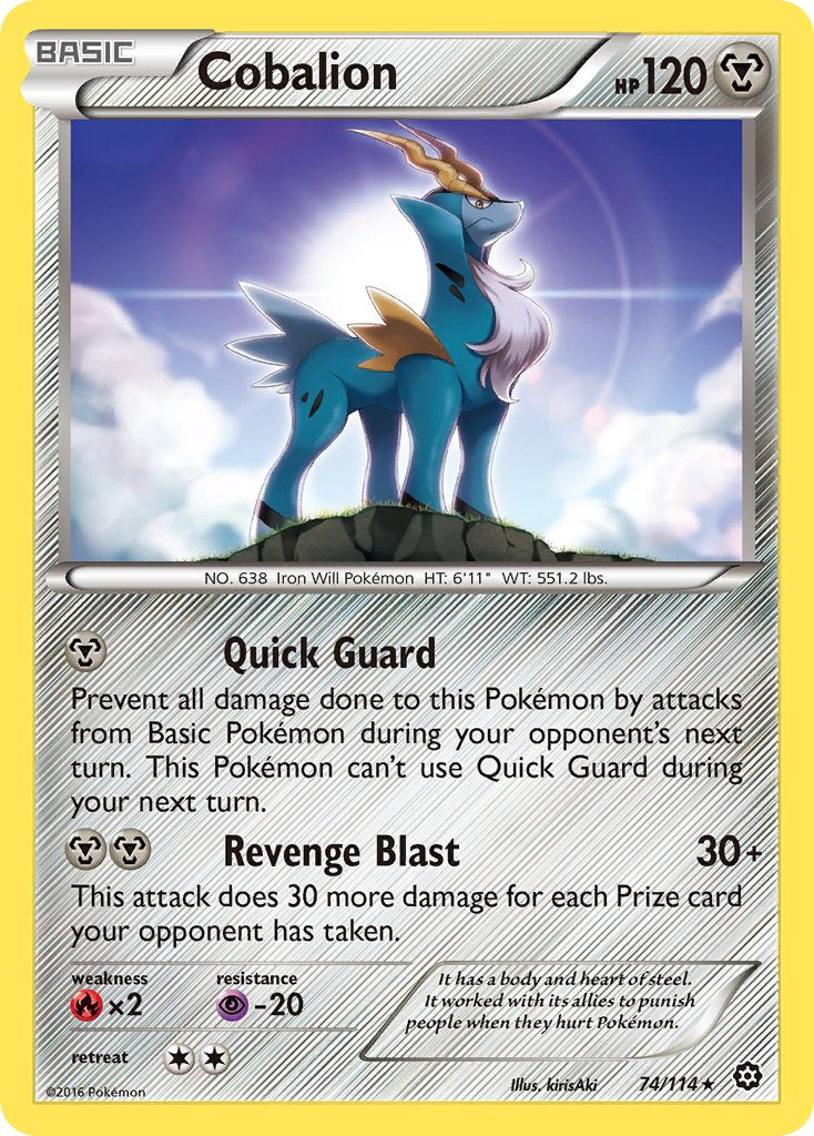 Cobalion - 74/114 - Steam Siege - Card Cavern