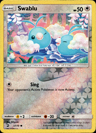 Swablu - 57/70 - Dragon Majesty - Reverse Holo - Card Cavern