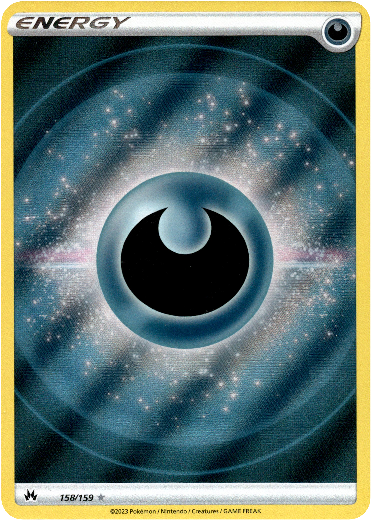 Darkness Energy Full Art - 158/159 - Crown Zenith - Holo - Card Cavern