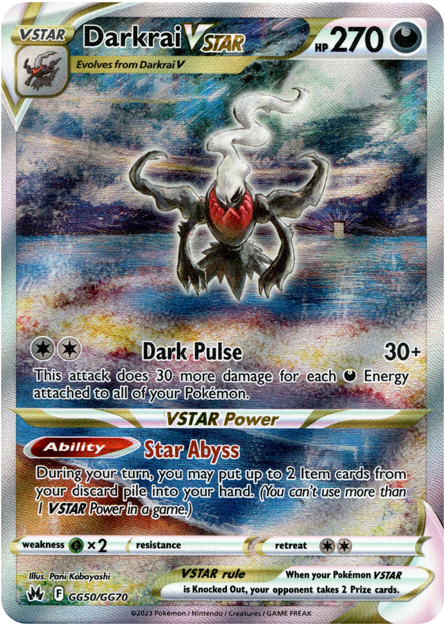 Darkrai VSTAR - GG50/GG70 - Crown Zenith - Holo - Card Cavern