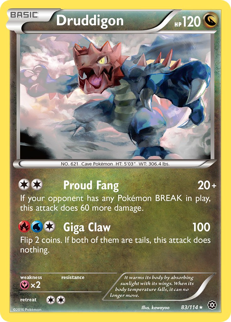 Druddigon - 83/114 - Steam Siege - Card Cavern