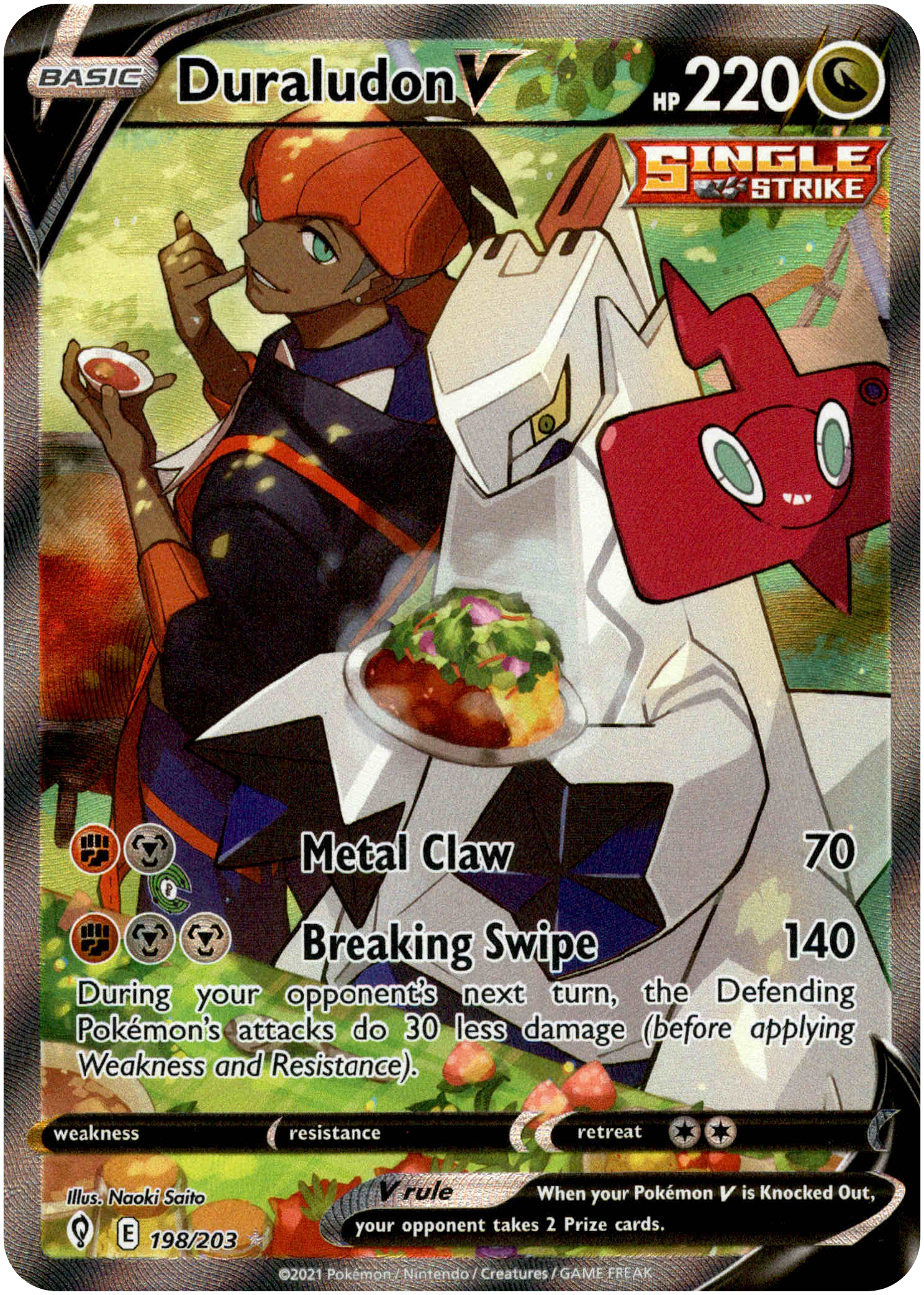 Duraludon V Alternate Art - 198/203 - Evolving Skies - Holo - Card Cavern