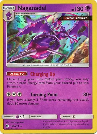 Pokemon Trading Card Game Lost Thunder Rare Holo Naganadel #108