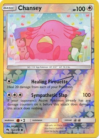 chansey holographic pokemon card value Chansey - 152/214 - Lost Thunder
