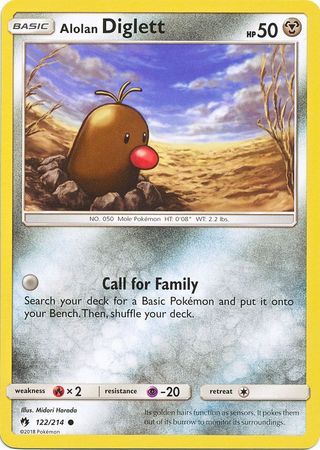 Alolan Diglett - 122/214 - Lost Thunder - Card Cavern