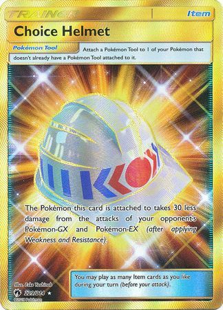 Choice Helmet Secret Rare - 229/214 - Lost Thunder - Holo - Card Cavern