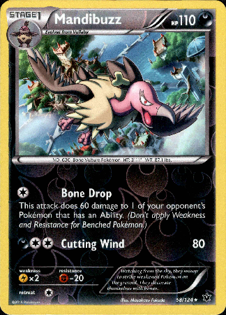 Mandibuzz - 58/124 - Fates Collide - Reverse Holo - Card Cavern