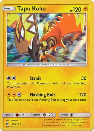 Tapu Koko - 85/214 - Lost Thunder - Holo - Card Cavern