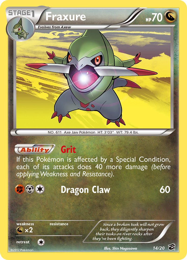 Fraxure - 14/20 - Dragon Vault - Holo - Card Cavern