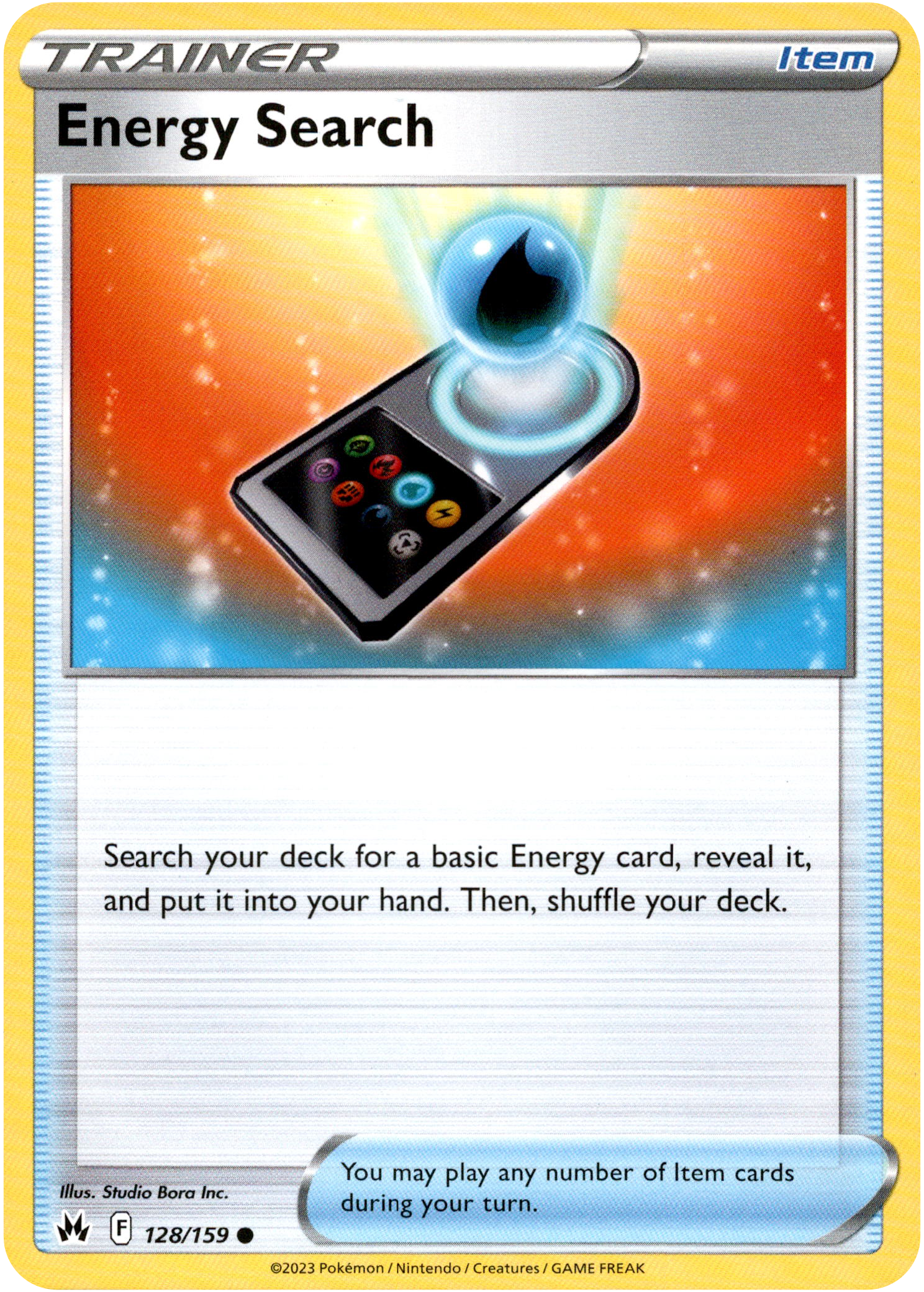 Energy Search - 128/159 - Crown Zenith - Card Cavern
