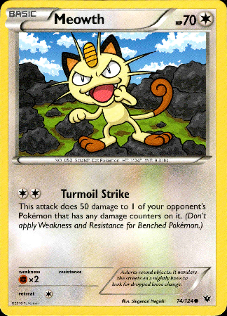 Meowth - 74/124 - Fates Collide - Card Cavern