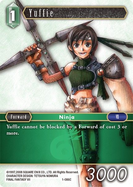 Yuffie - 1-086C - Opus I - Foil - Card Cavern
