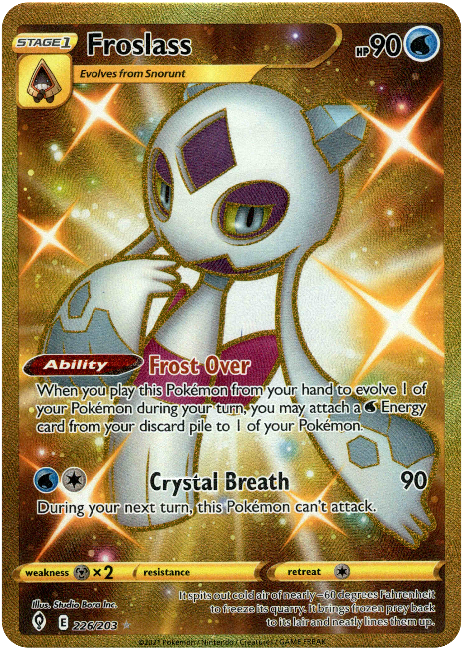 Froslass Secret Rare - 226/203 - Evolving Skies - Holo - Card Cavern