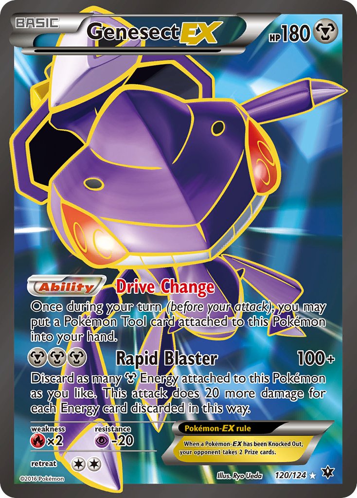 Genesect EX Full Art - 120/124 - Fates Collide