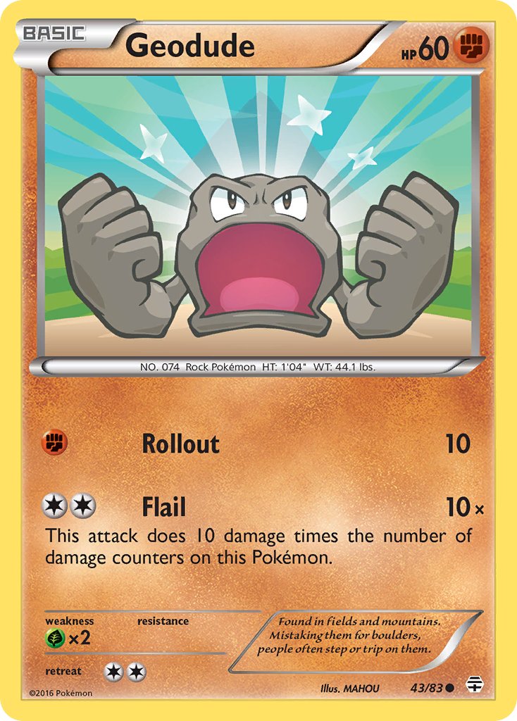 Geodude - 43/83 - Generations - Card Cavern