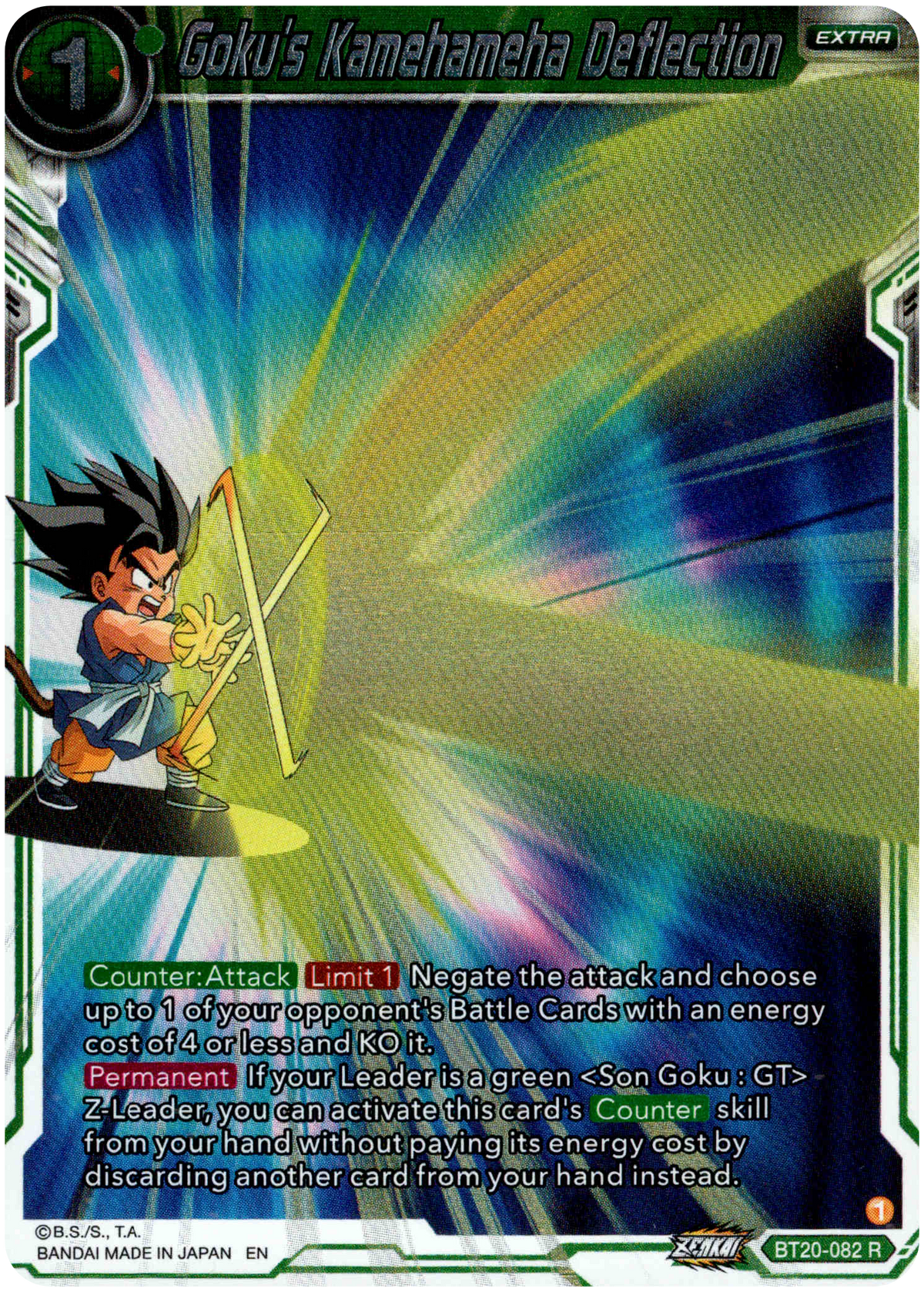 Goku's Kamehameha Deflection - BT20-082 R - Power Absorbed - Foil - Card Cavern