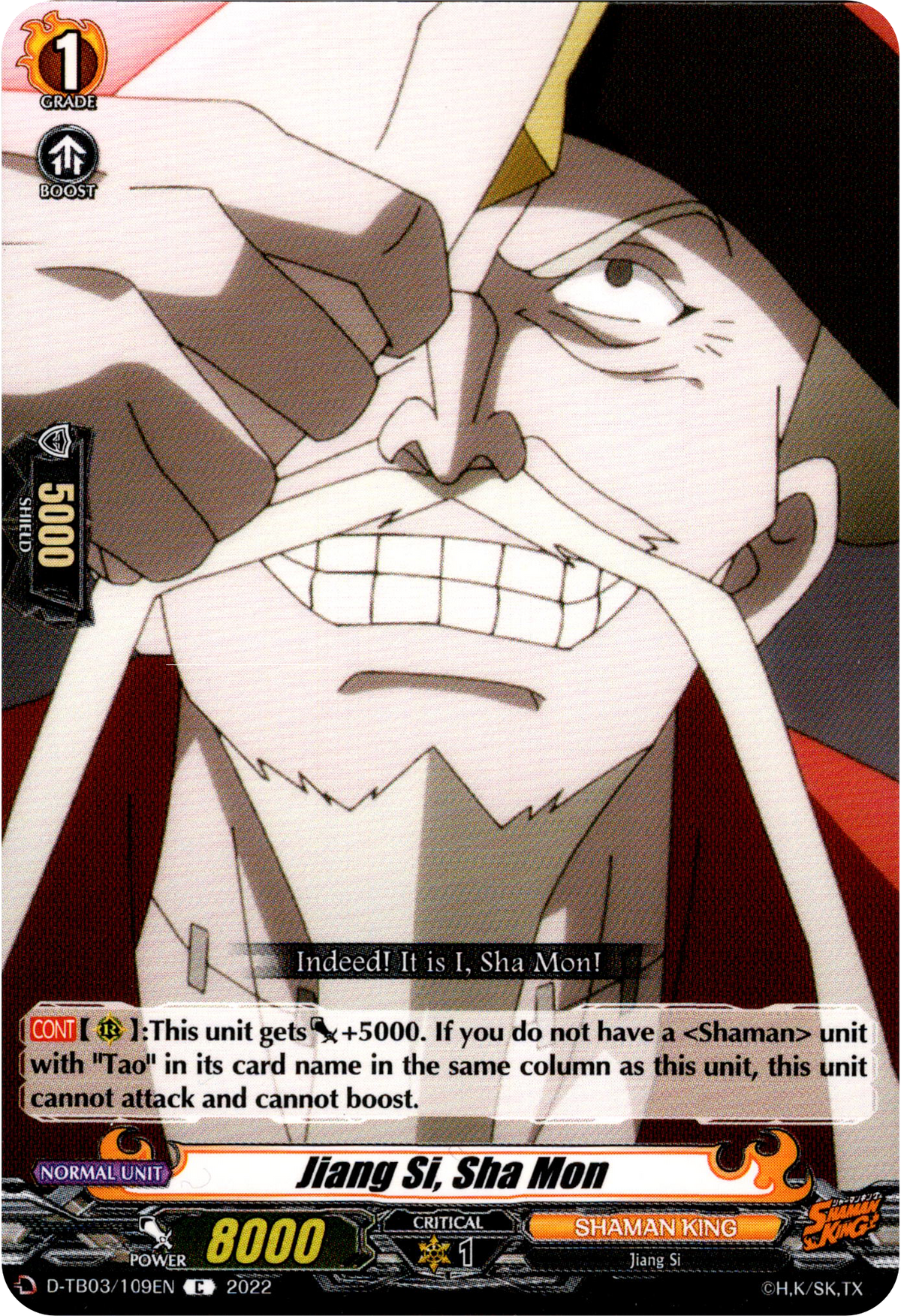 Jiang Si, Sha Mon - D-TB03/109EN - Shaman King - Card Cavern