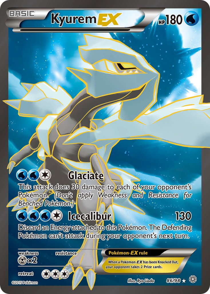 Kyurem EX Full Art - 86/98 - Ancient Origins - Holo - Card Cavern