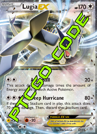 Legendary Battle Deck - Lugia EX - PTCGO Code - Card Cavern