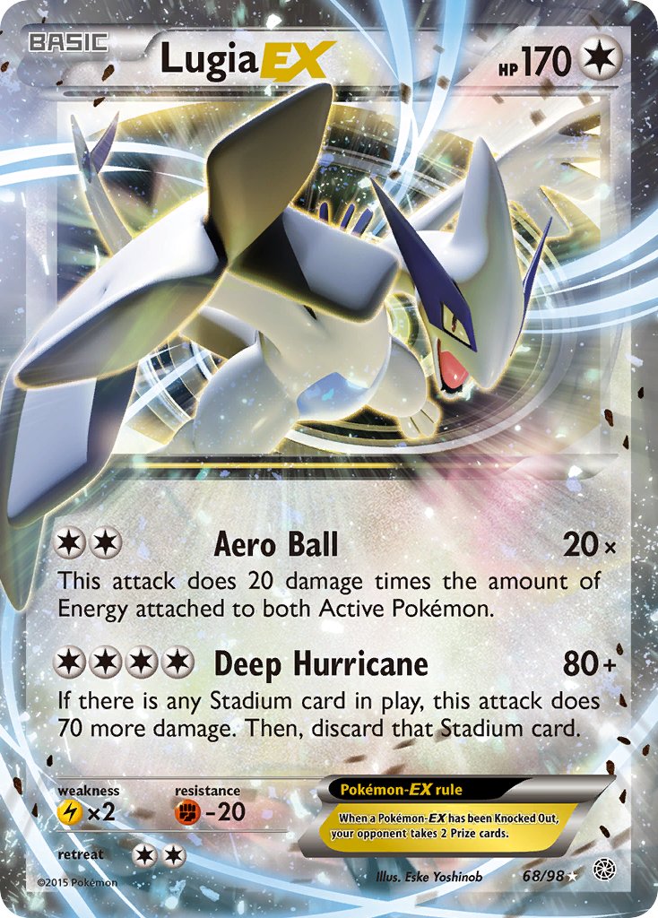 ポケモンカード 旧裏 ルギア エレメンタルブラスト　Lugia Holo Lugia EX - 68/98 - Ancient Origins - Holo – Card Cavern Trading