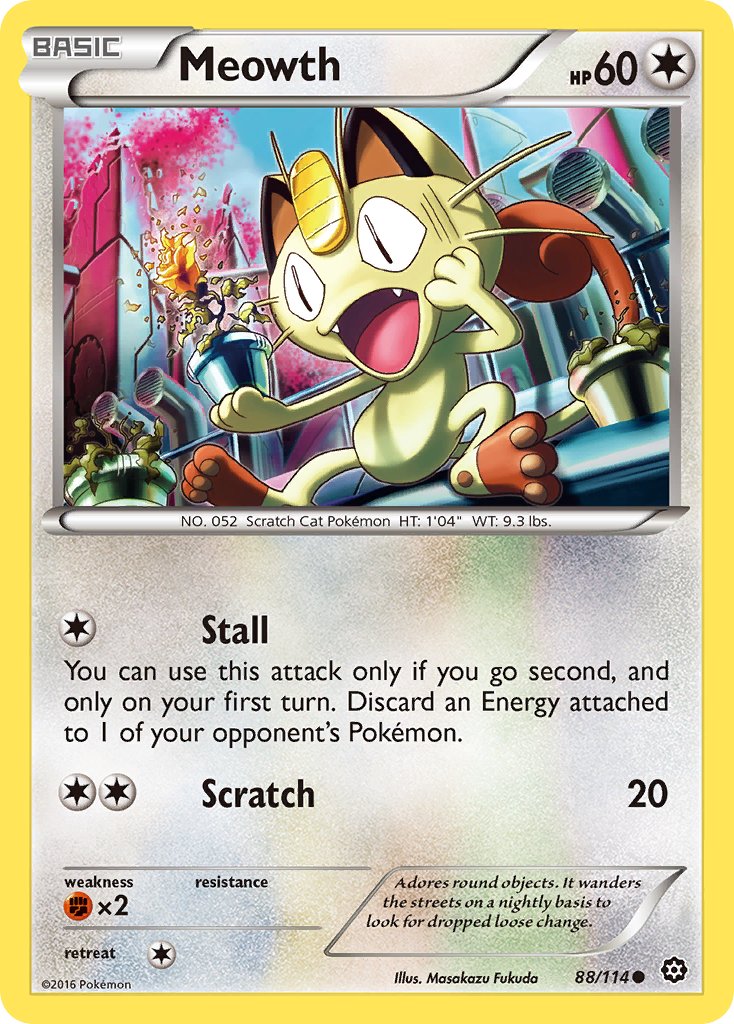 Meowth - 88/114 - Steam Siege - Card Cavern