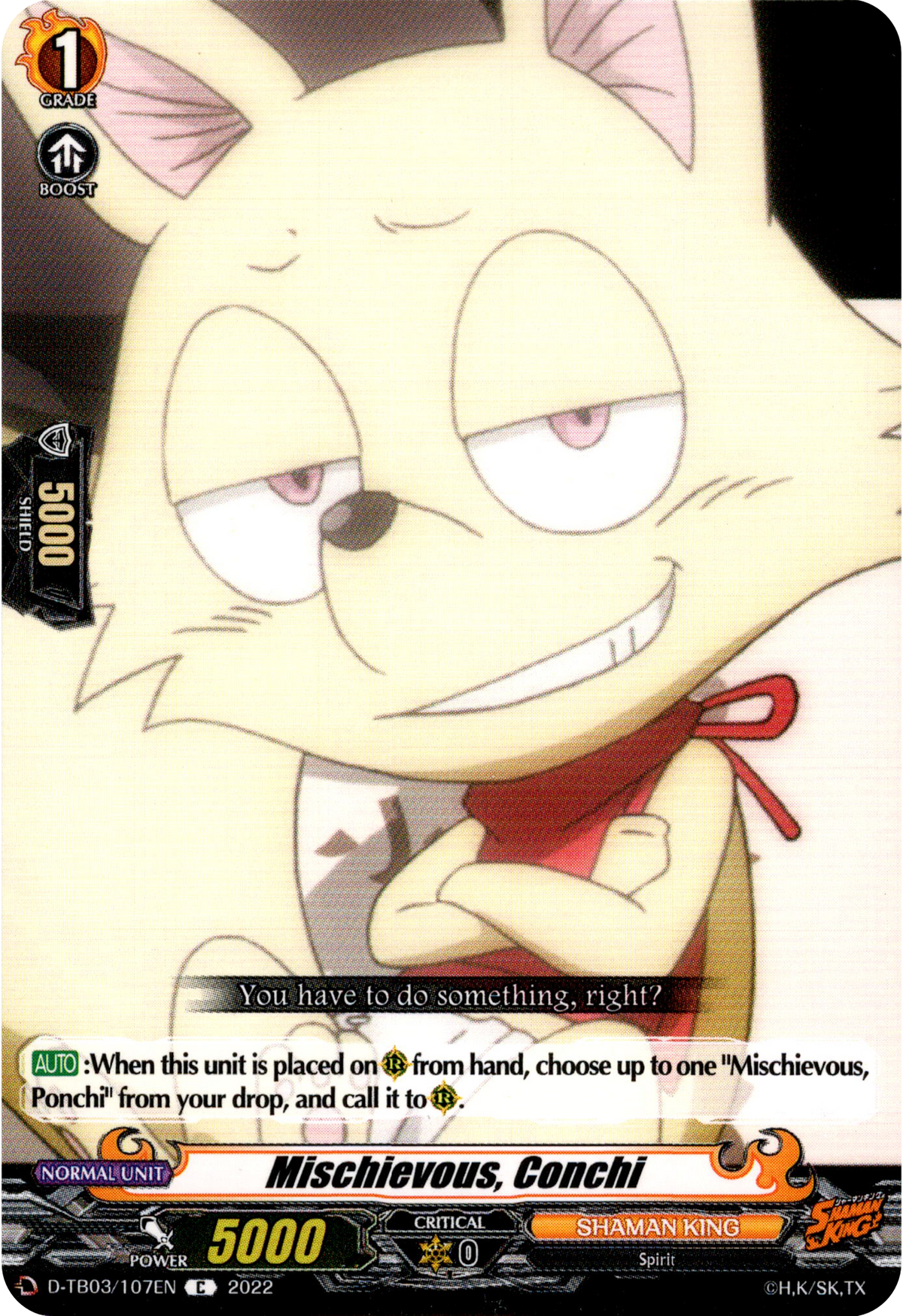 Mischievous, Conchi - D-TB03/107EN - Shaman King - Card Cavern