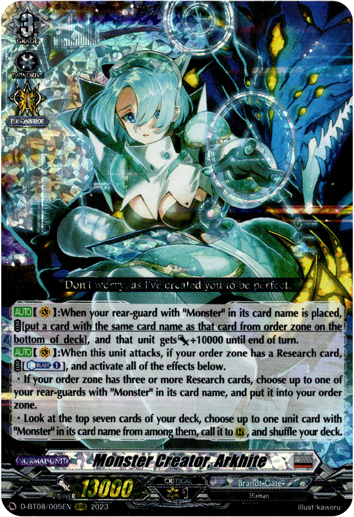 Monster Creator, Arkhite - D-BT08/005EN - Minerva Rising - Card Cavern