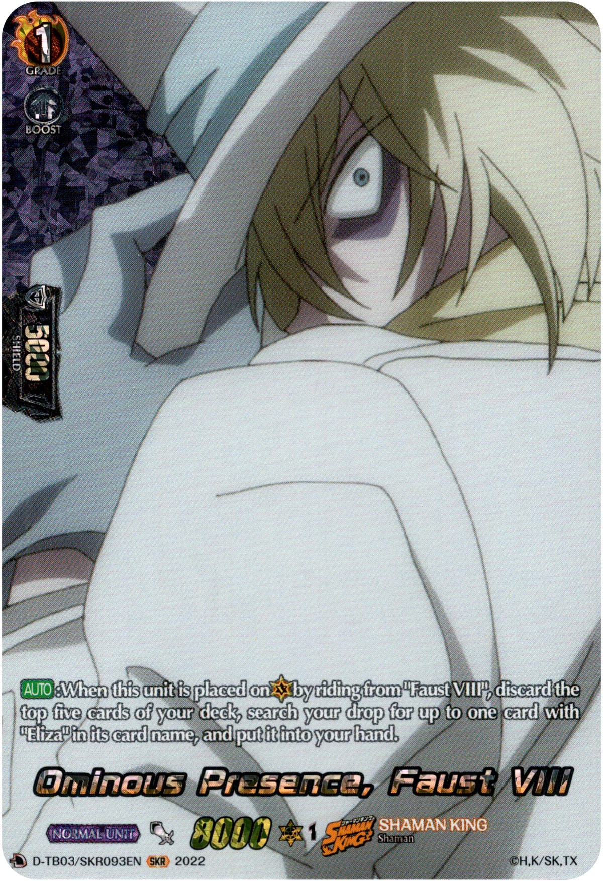 Ominous Presence, Faust VIII - D-TB03/SKR093EN - Shaman King - Card Cavern