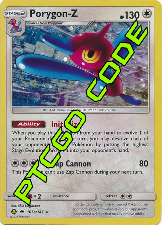 Porygon-Z 105a/147 PTCGO Code – Card Cavern Trading Cards, LLC