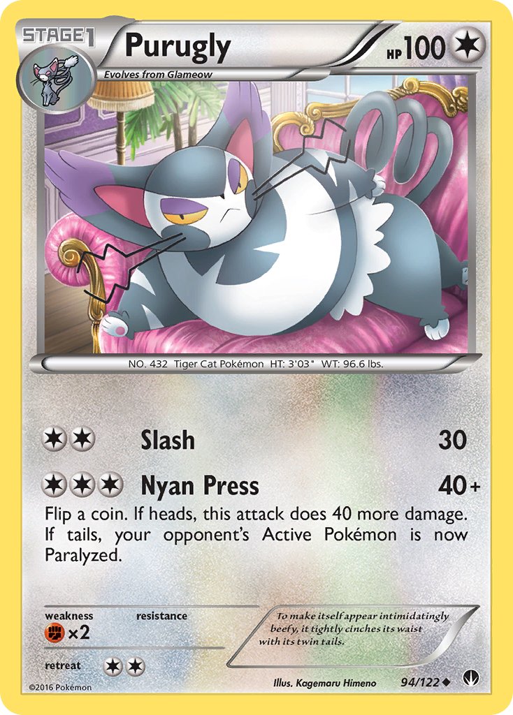 Purugly - 94/122 - BREAKpoint - Card Cavern